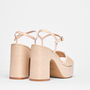 Sandalo Koffee Raffia Beige | 5574