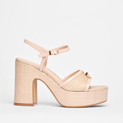 Sandalo Koffee Raffia Beige | 5574