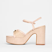 Sandalo Koffee Raffia Beige | 5574