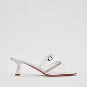 Sandalo Sorrento in Raso Bianco | 5600