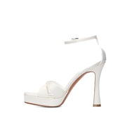 Tokyo Sandal in Beige Velour | 5508
