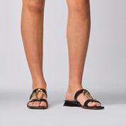 Sandalo Natalia nero | 5630